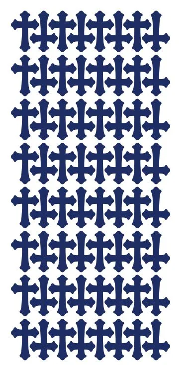 Rings Winter Park Products Dark Blue Cross Stickers 1 DC24065