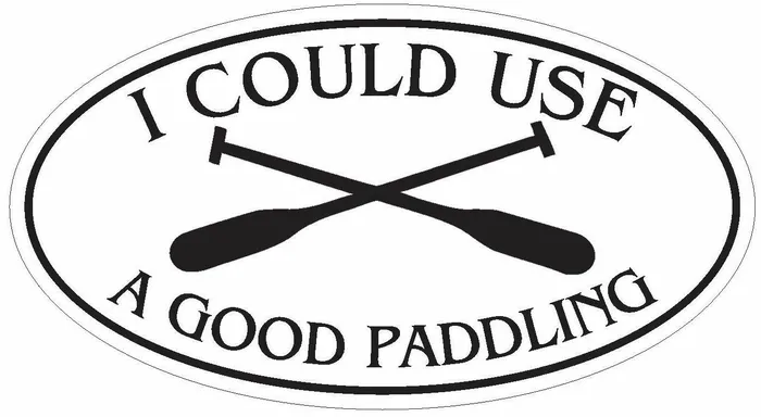 Rings Winter Park Products STD3035 Good Paddling Kayak Oval Bumper Sticker