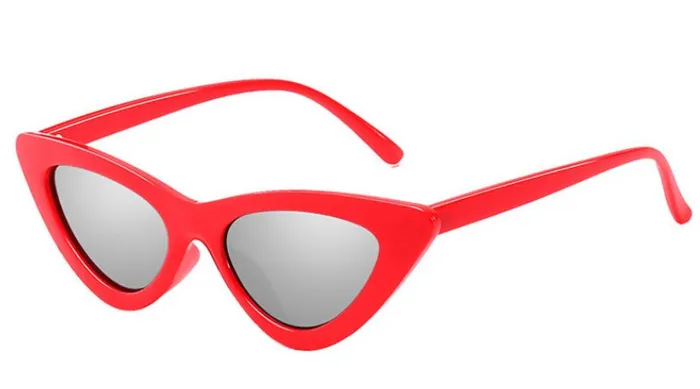 S144 Red Frame Reflective Lens Fashion Sunglasses POLLY Earrings