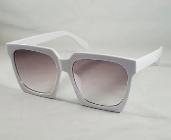 S72 White Frame Fashion Sunglasses polly Rings