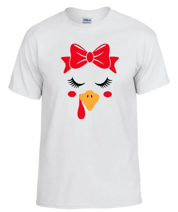 Sand Dollar Sales Rings TS53 Turkey With Bow White TShirt