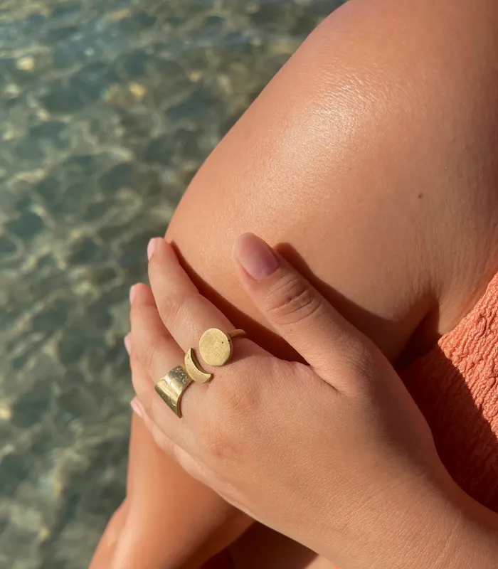 Sesotunawa Rings Sun Moon Bulan Ring
