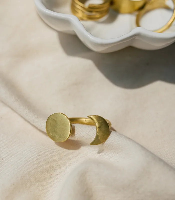 Sesotunawa Rings Sun Moon Bulan Ring