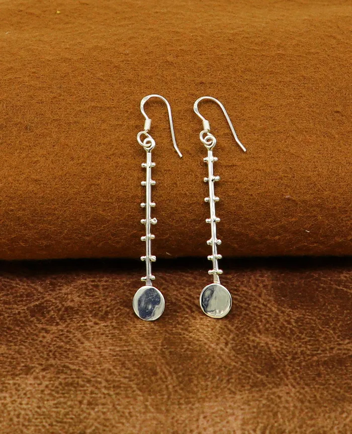 Solid 925 sterling silver handmade drop dangle designer hoop earring 925 stamped earring best gifting party fashionable jewelry ear674 TRIBAL ORNAMENTS Earrings Solid 925 sterling silver handmade drop dangle designer hoop earring 925 stamped earring best gifting party fashionable jewelry ear674 TRIBAL ORNAMENTS Earrings