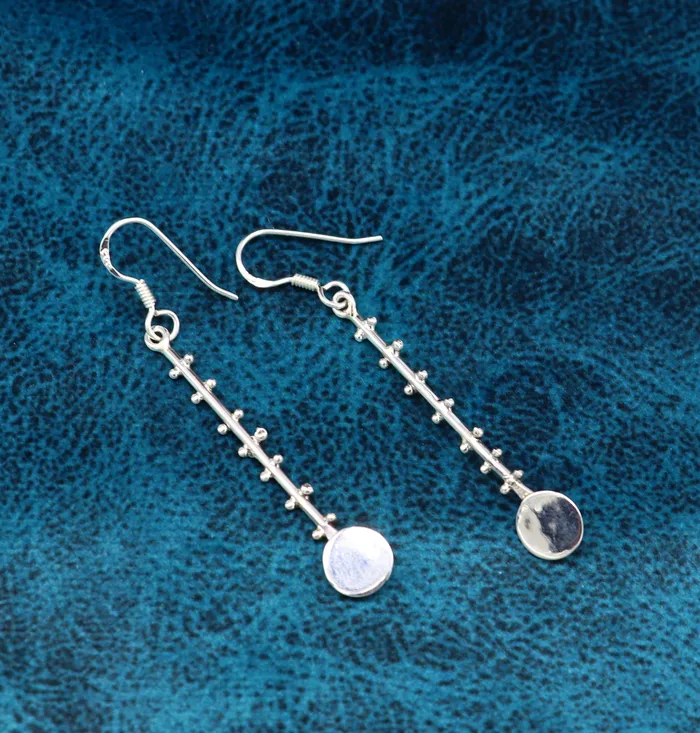 Solid 925 sterling silver handmade drop dangle designer hoop earring 925 stamped earring best gifting party fashionable jewelry ear674 TRIBAL ORNAMENTS Earrings Solid 925 sterling silver handmade drop dangle designer hoop earring 925 stamped earring best gifting party fashionable jewelry ear674 TRIBAL ORNAMENTS Earrings