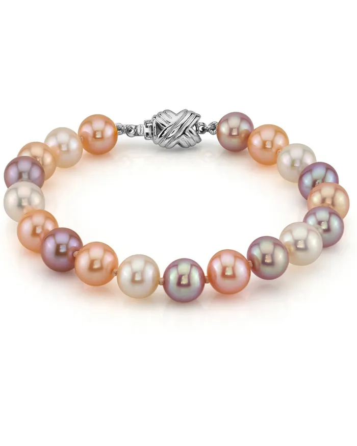 spt 8085mm Multicolor Freshwater Pearl Bracelet AAAA Quality Bracelets