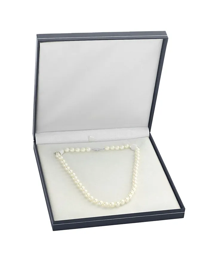 spt Necklaces White Japanese Akoya Pearl Necklace 8085mm AAA Quality