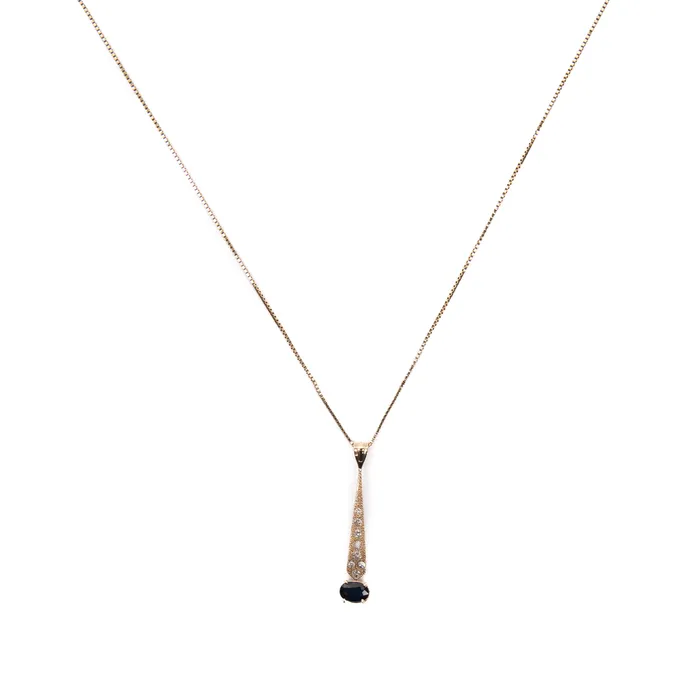 STORE 5a Necklaces PreOwned Sapphire and Diamond Pendant