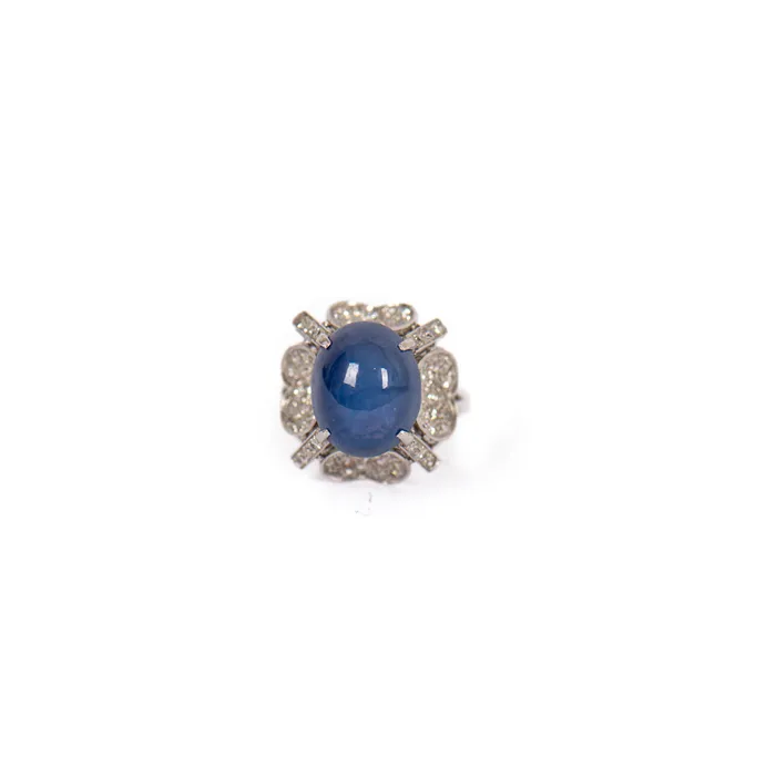 STORE 5a Rings PreOwned Star Sapphire and Diamond Ring