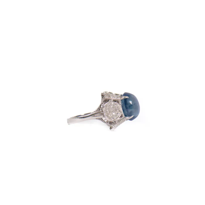 STORE 5a Rings PreOwned Star Sapphire and Diamond Ring