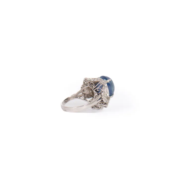 STORE 5a Rings PreOwned Star Sapphire and Diamond Ring