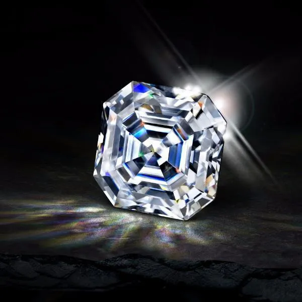 SUPERNOVA Rings Asscher SUPERNOVA Loose Moissanite Stone