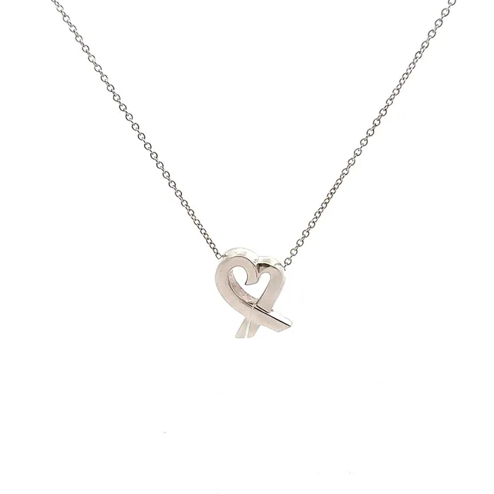 Tiffany Co Necklaces PreOwned Tiffany Co Paloma Picasso Loving Heart Pendant Tiffany Co Necklaces PreOwned Tiffany Co Paloma Picasso Loving Heart Pendant