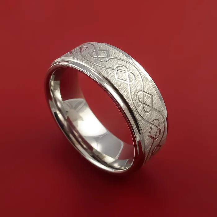Titanium Celtic Heart Band Lashbrook Rings
