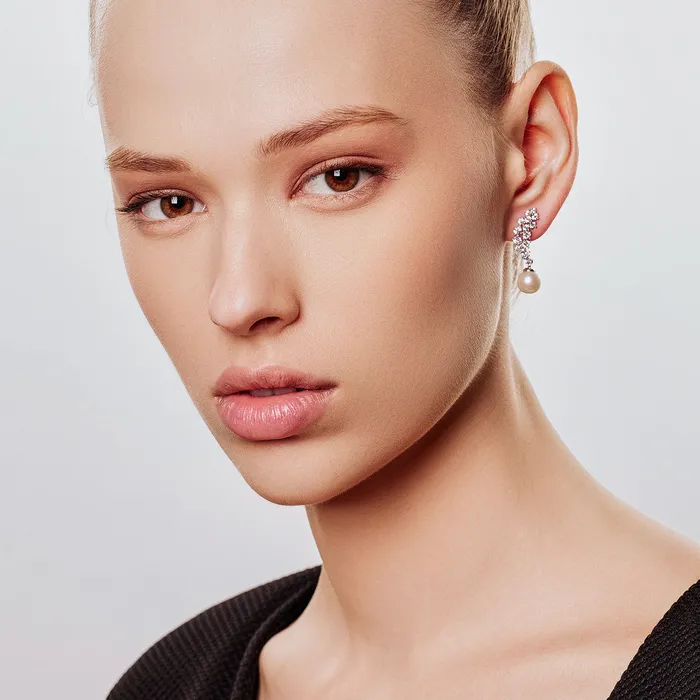 Top Grade Freshwater Pearl Earrings WE00807 CELESTE Pearly Lustre Earrings