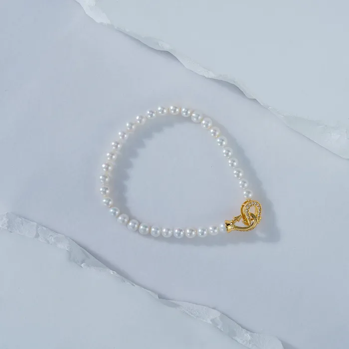 Top Lustre Freshwater Pearl Bracelet WB00198 Pearly Lustre Bracelets