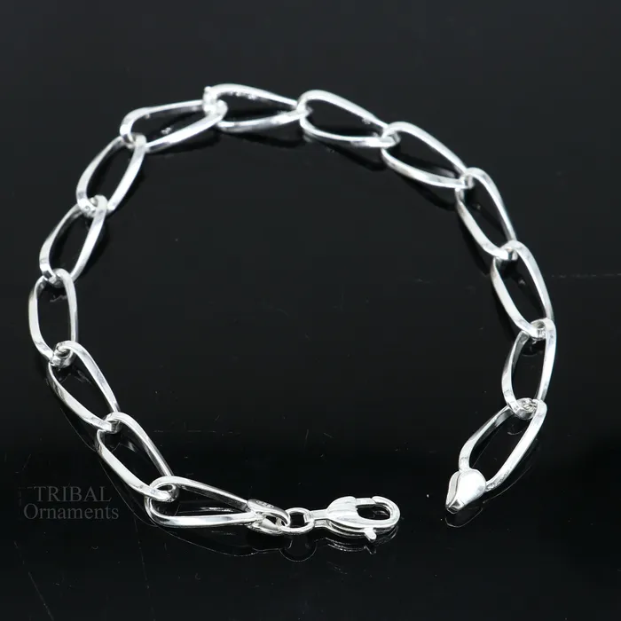 TRIBAL ORNAMENTS 8 bracelet 925 sterling silver handmade new fancy stylish solid chain bracelet stylish bracelet gifting elegant unisex jewelry nsbr510 Bracelets