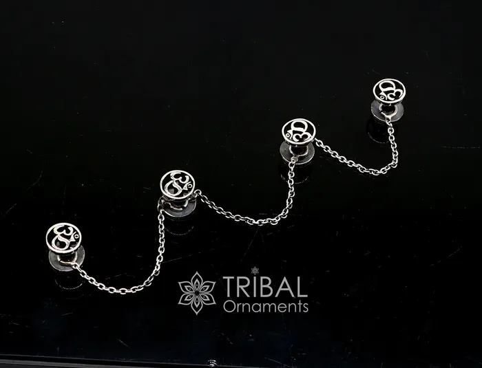 TRIBAL ORNAMENTS 925 Sterling silver handmade gorgeous sign Aum or OM design highquality buttons or cufflinks for kurtas best gifting jewelry btn30 Necklaces TRIBAL ORNAMENTS 925 Sterling silver handmade gorgeous sign Aum or OM design highquality buttons or cufflinks for kurtas best gifting jewelry btn30 Necklaces