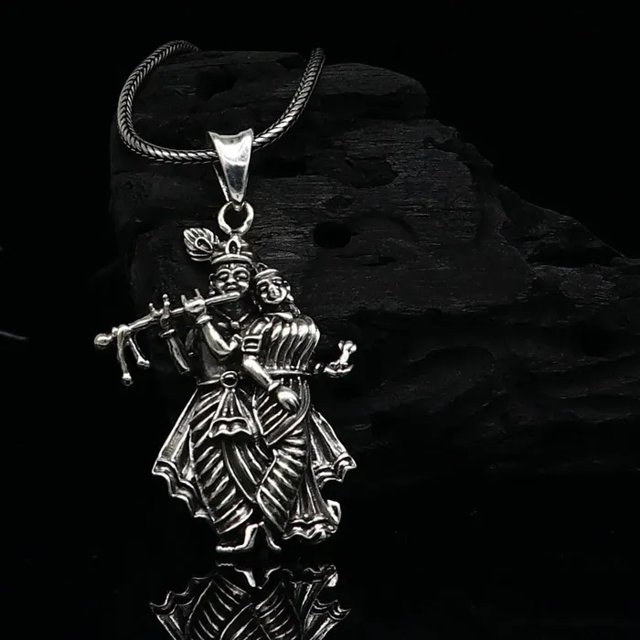 TRIBAL ORNAMENTS 925 sterling silver handmade idol Radha Krishna tiny pendant amazing unisex pendant personalized jewelry tribal jewelry ssp771 Necklaces TRIBAL ORNAMENTS 925 sterling silver handmade idol Radha Krishna tiny pendant amazing unisex pendant personalized jewelry tribal jewelry ssp771 Necklaces