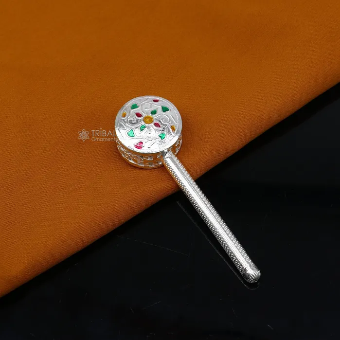 TRIBAL ORNAMENTS 925 sterling silver handmade newborn baby Jingling bells toy baby krishna gifting silver jhunjhuna silver temple article su1306 Necklaces TRIBAL ORNAMENTS 925 sterling silver handmade newborn baby Jingling bells toy baby krishna gifting silver jhunjhuna silver temple article su1306 Necklaces