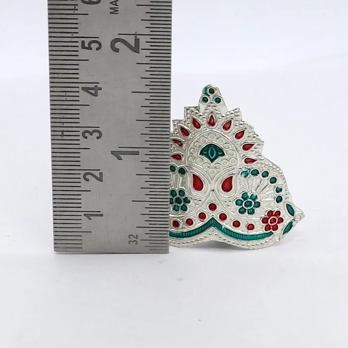 TRIBAL ORNAMENTS 925 sterling silver vintage antique design mukut crown amazing handmade enamel design silver god crown home temple god hat su1276 Rings TRIBAL ORNAMENTS 925 sterling silver vintage antique design mukut crown amazing handmade enamel design silver god crown home temple god hat su1276 Rings