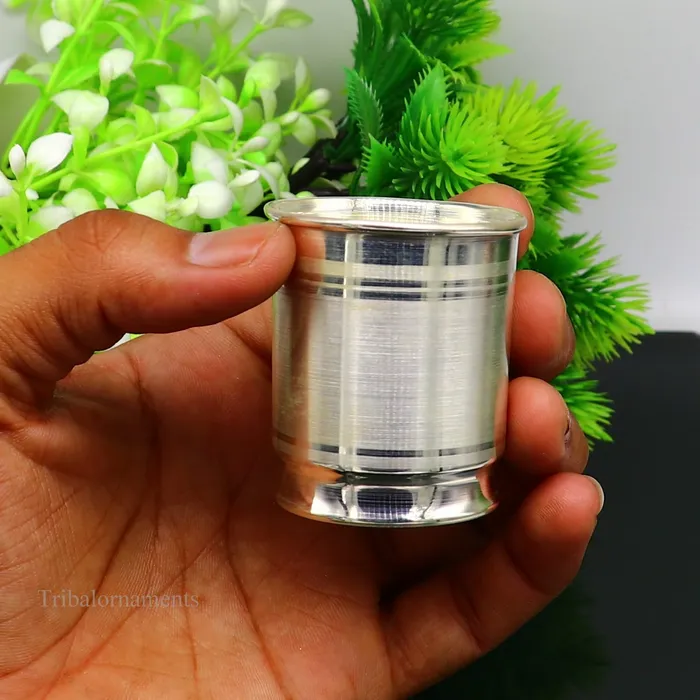 TRIBAL ORNAMENTS 999 fine silver handmade vessel watermilk Glass tumbler silver flask baby kids silver utensils stay healthy water milk cup sv228 Rings TRIBAL ORNAMENTS 999 fine silver handmade vessel watermilk Glass tumbler silver flask baby kids silver utensils stay healthy water milk cup sv228 Rings