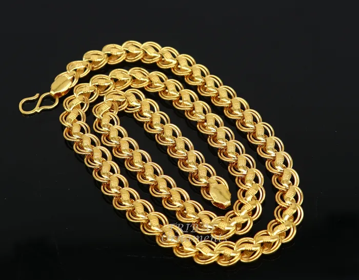 TRIBAL ORNAMENTS Bracelets 22kt yellow gold customized stylish stunning lotus chain all sizes gifting necklace new fancy stylish bracelet mens jewelry CH574 TRIBAL ORNAMENTS Bracelets 22kt yellow gold customized stylish stunning lotus chain all sizes gifting necklace new fancy stylish bracelet mens jewelry CH574