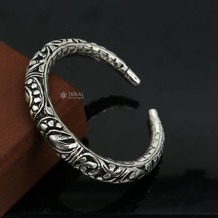 TRIBAL ORNAMENTS Bracelets 925 Sterling silver handmade fabulous chitai work customized bangle bracelet kada unisex tribal ethnic cultural jewelry nsk840 TRIBAL ORNAMENTS Bracelets 925 Sterling silver handmade fabulous chitai work customized bangle bracelet kada unisex tribal ethnic cultural jewelry nsk840