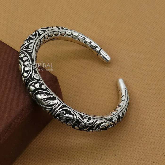 TRIBAL ORNAMENTS Bracelets 925 Sterling silver handmade fabulous chitai work customized bangle bracelet kada unisex tribal ethnic cultural jewelry nsk840 TRIBAL ORNAMENTS Bracelets 925 Sterling silver handmade fabulous chitai work customized bangle bracelet kada unisex tribal ethnic cultural jewelry nsk840