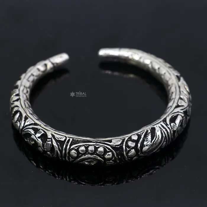 TRIBAL ORNAMENTS Bracelets 925 Sterling silver handmade fabulous chitai work customized bangle bracelet kada unisex tribal ethnic cultural jewelry nsk840 TRIBAL ORNAMENTS Bracelets 925 Sterling silver handmade fabulous chitai work customized bangle bracelet kada unisex tribal ethnic cultural jewelry nsk840