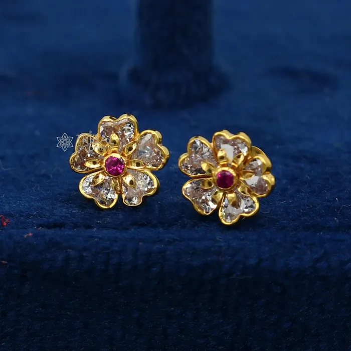TRIBAL ORNAMENTS Earrings 14kt yellow gold handmade fabulous orange Stone excellent vintage flower design stud earrings pair unisex jewelry er178 TRIBAL ORNAMENTS Earrings 14kt yellow gold handmade fabulous orange Stone excellent vintage flower design stud earrings pair unisex jewelry er178