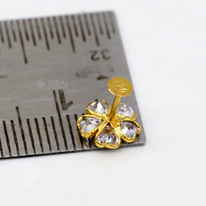 TRIBAL ORNAMENTS Earrings 14kt yellow gold handmade fabulous orange Stone excellent vintage flower design stud earrings pair unisex jewelry er178 TRIBAL ORNAMENTS Earrings 14kt yellow gold handmade fabulous orange Stone excellent vintage flower design stud earrings pair unisex jewelry er178
