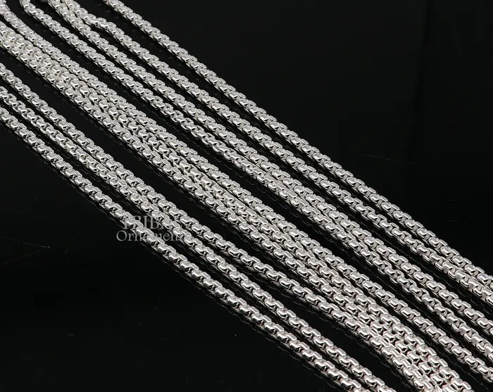 TRIBAL ORNAMENTS Necklaces 3mm 925 sterling silver handmade amazing stylish delicate solid Rolo high quality chains necklace best gifting unisex necklace chain ch223 TRIBAL ORNAMENTS Necklaces 3mm 925 sterling silver handmade amazing stylish delicate solid Rolo high quality chains necklace best gifting unisex necklace chain ch223
