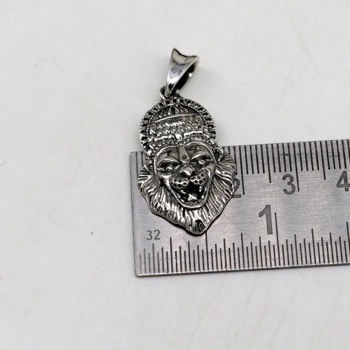 TRIBAL ORNAMENTS Necklaces 925 fine pure silver idol God Vishnu Narsimha pendant stylish customized pendant best gifting locket oxidized pendant necklace nsp425
