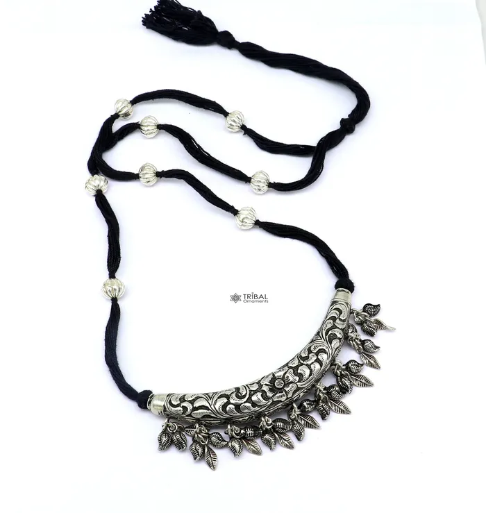 TRIBAL ORNAMENTS Necklaces 925 sterling silver customized modern trendy chitaikandrai work charm necklace choker tribal delicate jewelry set624 TRIBAL ORNAMENTS Necklaces 925 sterling silver customized modern trendy chitaikandrai work charm necklace choker tribal delicate jewelry set624