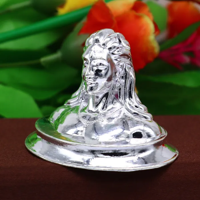 TRIBAL ORNAMENTS Necklaces 925 Sterling silver handmade hindu Lord Shiva divine statue figurine puja articles best silver sculpture article for home and car art601 TRIBAL ORNAMENTS Necklaces 925 Sterling silver handmade hindu Lord Shiva divine statue figurine puja articles best silver sculpture article for home and car art601