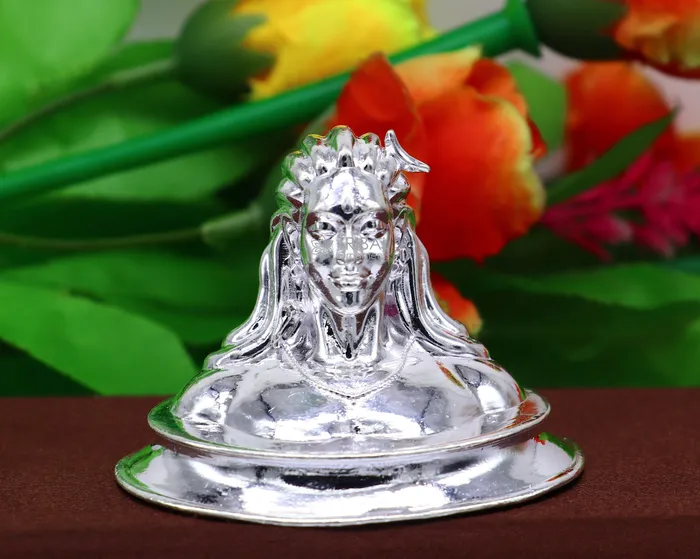 TRIBAL ORNAMENTS Necklaces 925 Sterling silver handmade hindu Lord Shiva divine statue figurine puja articles best silver sculpture article for home and car art601 TRIBAL ORNAMENTS Necklaces 925 Sterling silver handmade hindu Lord Shiva divine statue figurine puja articles best silver sculpture article for home and car art601