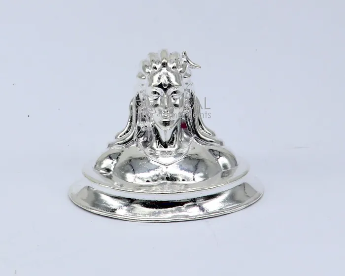TRIBAL ORNAMENTS Necklaces 925 Sterling silver handmade hindu Lord Shiva divine statue figurine puja articles best silver sculpture article for home and car art601 TRIBAL ORNAMENTS Necklaces 925 Sterling silver handmade hindu Lord Shiva divine statue figurine puja articles best silver sculpture article for home and car art601