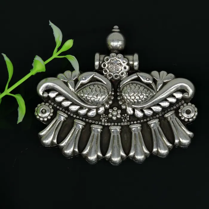 TRIBAL ORNAMENTS Necklaces 925 sterling silver handmade vintage design customized peacock pendant amazing oxidized tribal ethnic jewelry personalized gift nsp403 TRIBAL ORNAMENTS Necklaces 925 sterling silver handmade vintage design customized peacock pendant amazing oxidized tribal ethnic jewelry personalized gift nsp403