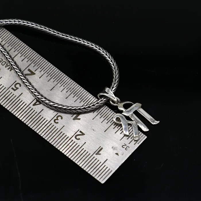 TRIBAL ORNAMENTS Necklaces 925 sterling silver SHRI Pendant powerful Hindu symbol Shree or Shri pendant locket for unisex divine jewelry necklace nsp693 TRIBAL ORNAMENTS Necklaces 925 sterling silver SHRI Pendant powerful Hindu symbol Shree or Shri pendant locket for unisex divine jewelry necklace nsp693