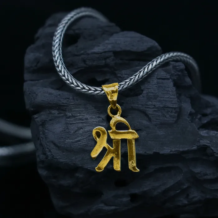 TRIBAL ORNAMENTS Necklaces 925 sterling silver SHRI Pendant powerful Hindu symbol Shree or Shri pendant locket for unisex divine jewelry necklace nsp693 TRIBAL ORNAMENTS Necklaces 925 sterling silver SHRI Pendant powerful Hindu symbol Shree or Shri pendant locket for unisex divine jewelry necklace nsp693