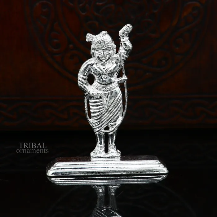 TRIBAL ORNAMENTS Necklaces Silver lord krishna narayan avtar shri Nathji statue figurine solid silver article best gift for dcor your car front for blessing art455