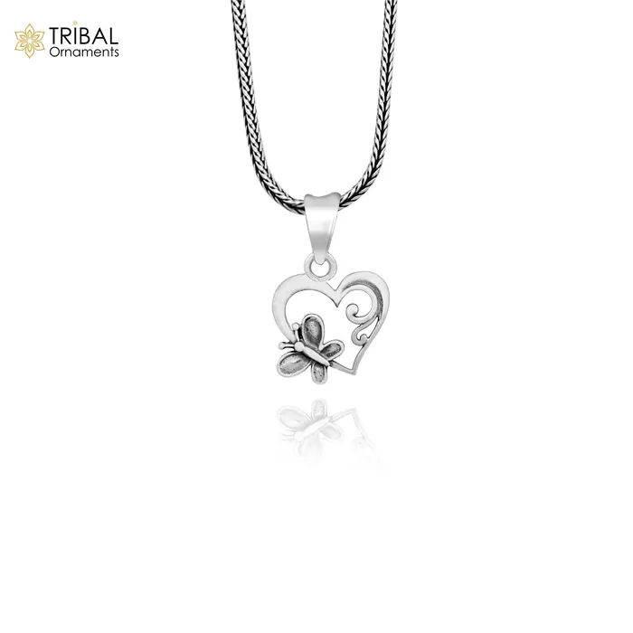 TRIBAL ORNAMENTS Necklaces solid 925 sterling silver heart pendant excellent unique design stylish unisex personalized gift pendant jewelry ssp1690 TRIBAL ORNAMENTS Necklaces solid 925 sterling silver heart pendant excellent unique design stylish unisex personalized gift pendant jewelry ssp1690