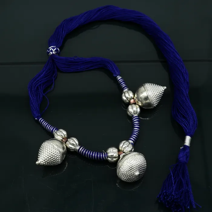 TRIBAL ORNAMENTS Necklaces Solid sterling silver gorgeous vintage tribal Indian traditional look necklace stylish choker necklace belly dance jewelry set179