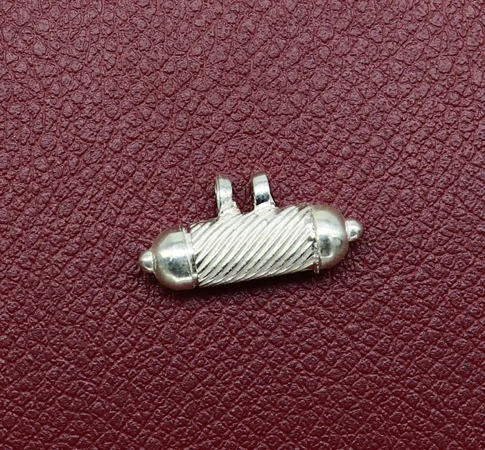 TRIBAL ORNAMENTS Necklaces Solid sterling silver handmade gorgeous round shape vintage amulet box pendant mantra box silver tabiz kavacham tribal jewelry ssp684