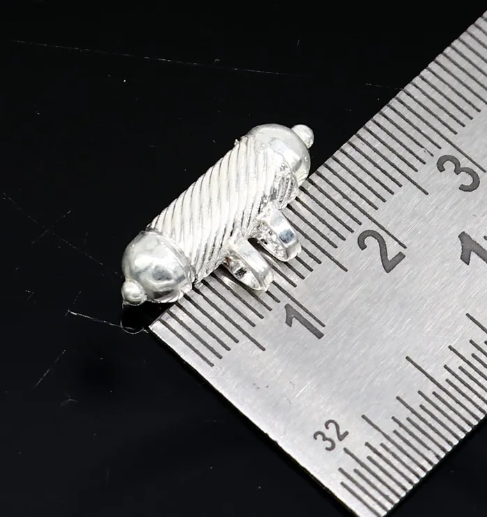 TRIBAL ORNAMENTS Necklaces Solid sterling silver handmade gorgeous round shape vintage amulet box pendant mantra box silver tabiz kavacham tribal jewelry ssp684