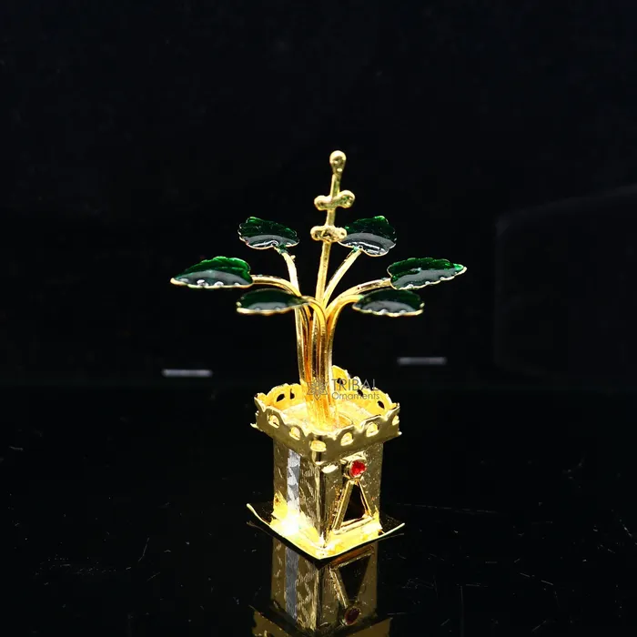 TRIBAL ORNAMENTS Rings 925 sterling silver handmade mini tulsi plant basil rosary plant for puja temple article excellent silver worshiping article su1137 TRIBAL ORNAMENTS Rings 925 sterling silver handmade mini tulsi plant basil rosary plant for puja temple article excellent silver worshiping article su1137