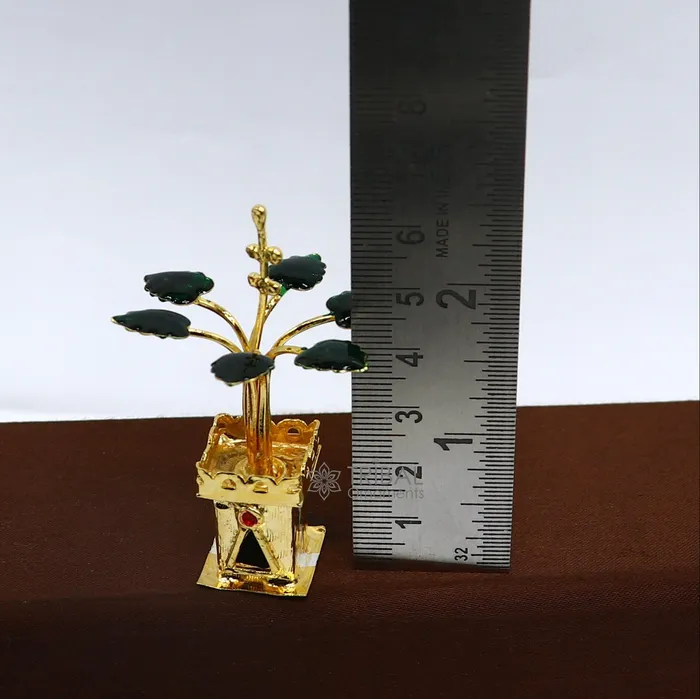 TRIBAL ORNAMENTS Rings 925 sterling silver handmade mini tulsi plant basil rosary plant for puja temple article excellent silver worshiping article su1137 TRIBAL ORNAMENTS Rings 925 sterling silver handmade mini tulsi plant basil rosary plant for puja temple article excellent silver worshiping article su1137
