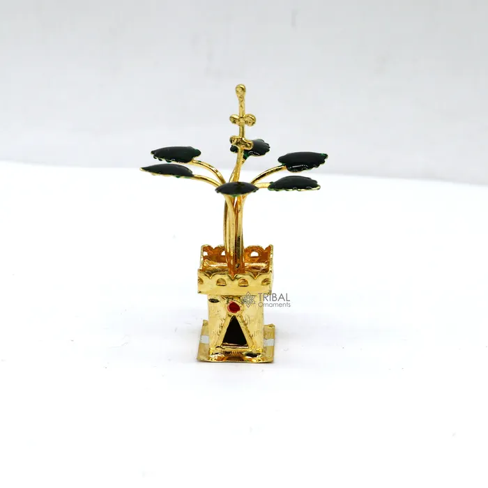 TRIBAL ORNAMENTS Rings 925 sterling silver handmade mini tulsi plant basil rosary plant for puja temple article excellent silver worshiping article su1137 TRIBAL ORNAMENTS Rings 925 sterling silver handmade mini tulsi plant basil rosary plant for puja temple article excellent silver worshiping article su1137