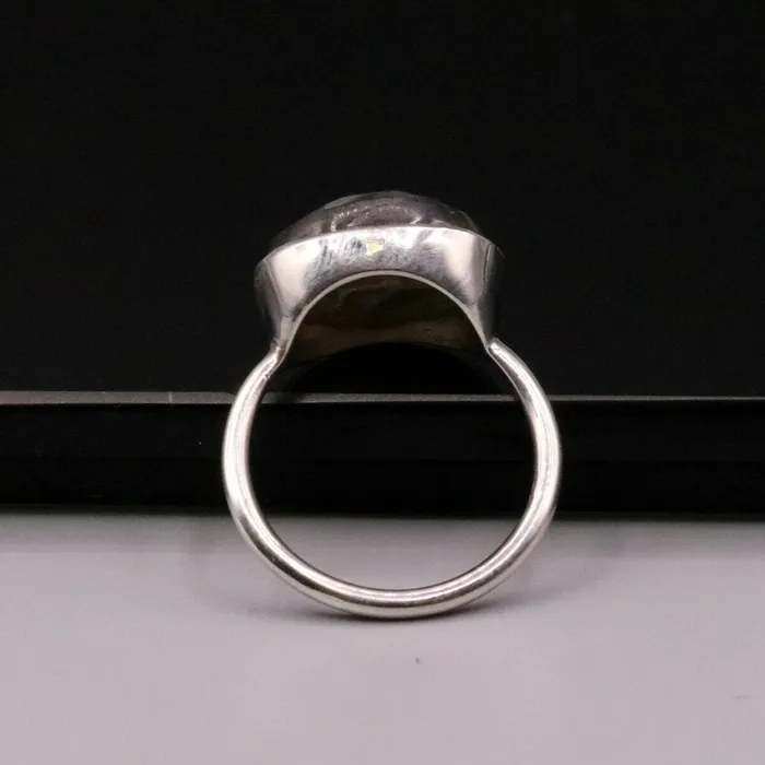TRIBAL ORNAMENTS Rings Excellent blue fire labradorite stone 925 solid silver ring unisex band sr152 TRIBAL ORNAMENTS Rings Excellent blue fire labradorite stone 925 solid silver ring unisex band sr152